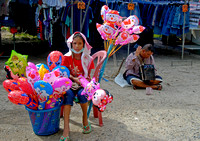 Ballon market seller