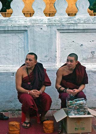 Monks waiting