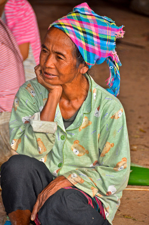 Market lady Laos