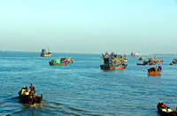 Boats in Myeik Harbor