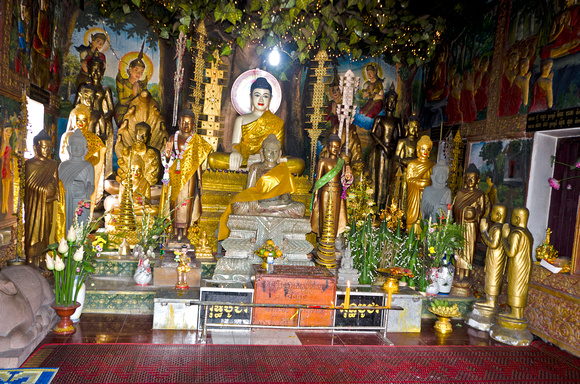 Inside temple