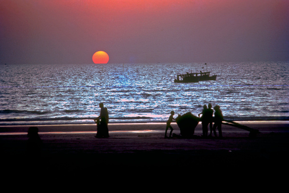 Sunset Mae Nam beach Samui