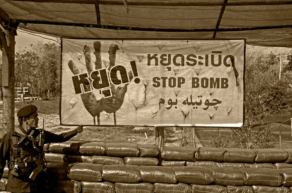 Stop bombs in the south.
