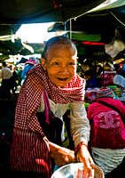 Woman in Phnom Penh market