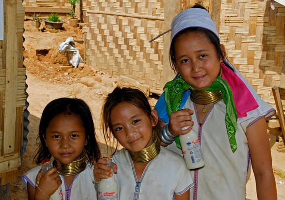 Kayan kids with Vitamilk