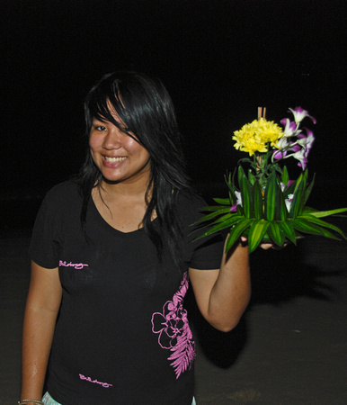 Angela at Loy Krathong