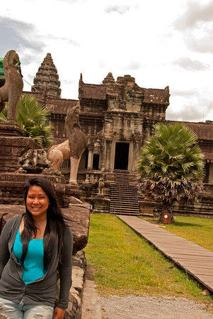 Angela at Angkor Wat July 2012