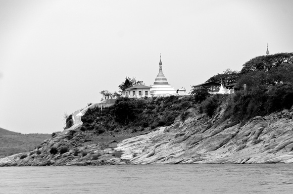 Pagoda on the river bank