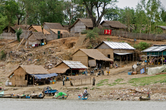 Village on the Irawadday River