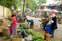 Produce market on the streets