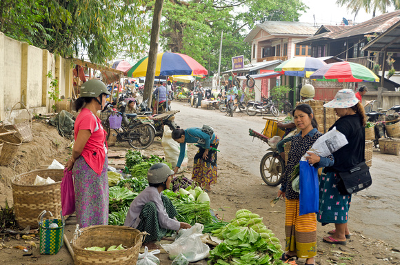 Produce market on the streets