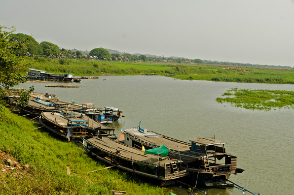 Boats on the Irwaddady river