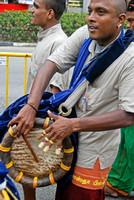 Drummer at Thaipursan Hindu festival, Singapore