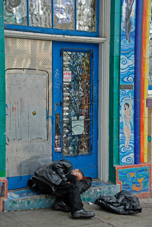 Passed out in the Haight.