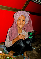 Mature lady-Kampot Market