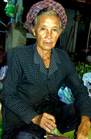 Mature lady-Kampot Market