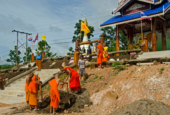 Monks Working