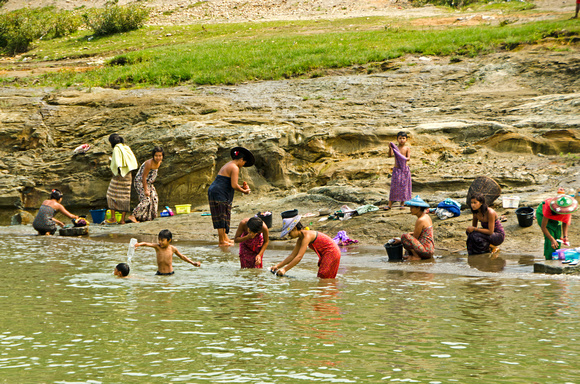 Washing in the Chindwin