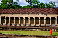 Monk outside Angkor Wat
