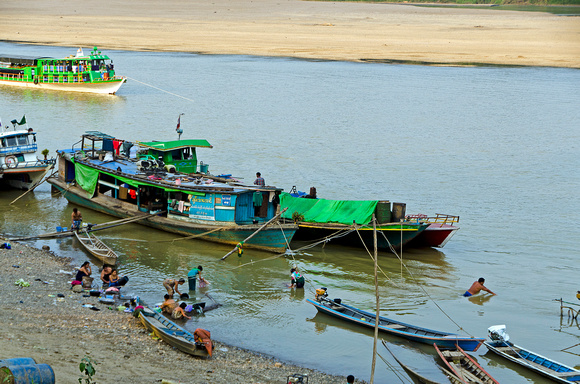 River life on the Chindwin