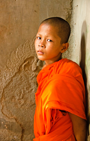 Monk inside Angkor