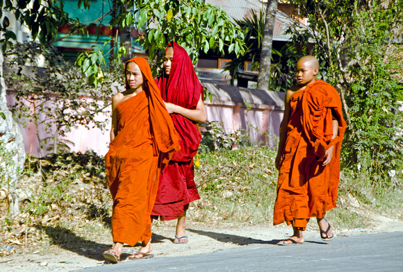 Monks on the road