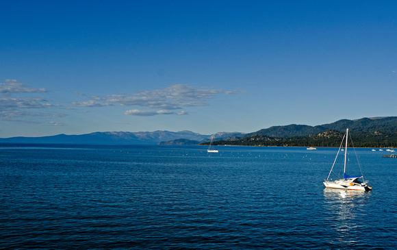 Sailboat on Lake Tahoe