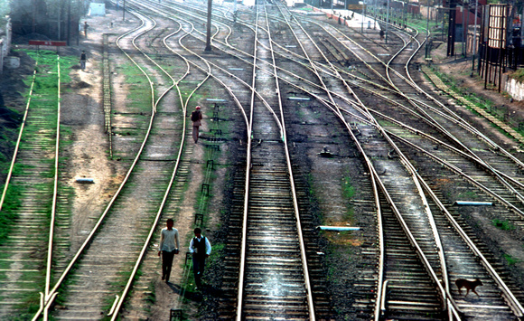 Train tracks  New Delhi