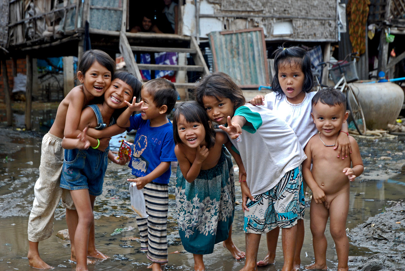 Bathing in Cambodia