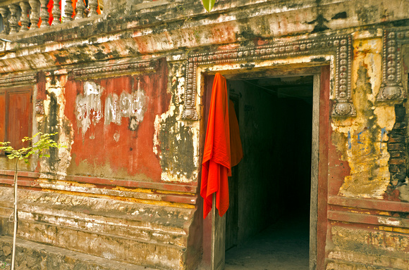 Temple doorway-wall