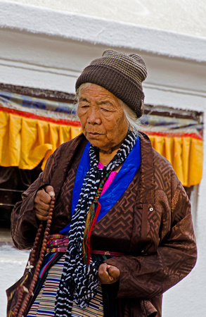 Mature Tibetan lady