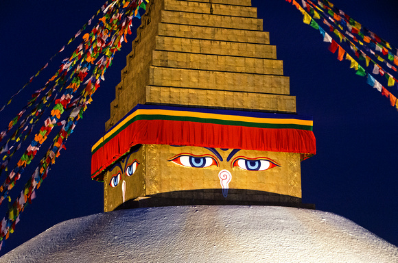 Bodhnath Buddha eyes