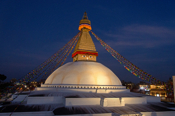 Bodhnath Stupa sunset