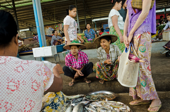 Market in Sittwe, Burma