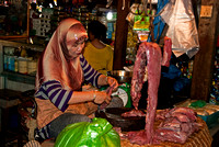 Moslem market seller in Burma