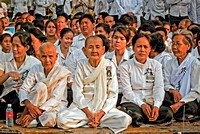Lay Monks at King Norodom's funeral
