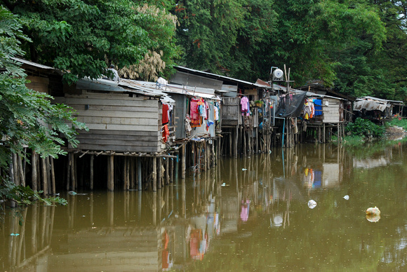 Houses on the River in Siem Reap
