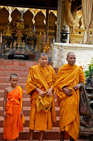 Monks at Pha That Luang