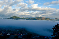 Hakha morning with fog