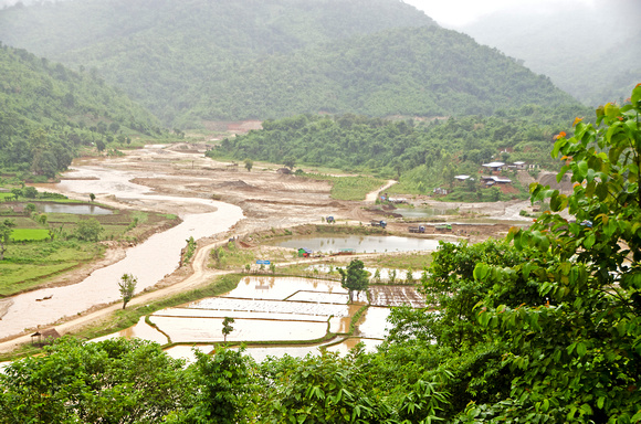 Rice fields & Gem mines outside Mogok