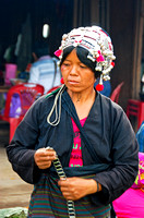 Lady in Muang Sing Market, Laos