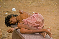 One of the homeless at Wat Phnom