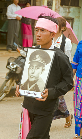 Martrys day parade for Aung San