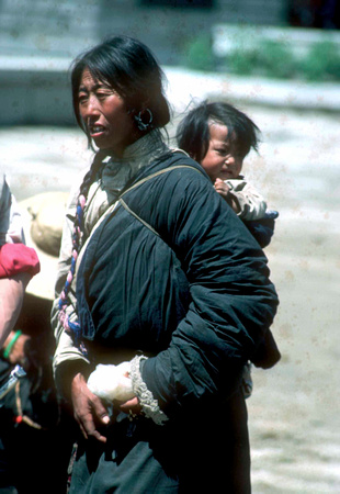 Tibetan man & Child