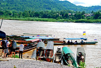 Boats to Laos from Chaing Kong, Thailand
