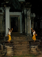Candle light dancers at Angkor Wat