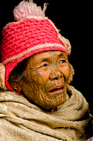 Tattooed Chin Lady, Mindat, Burma